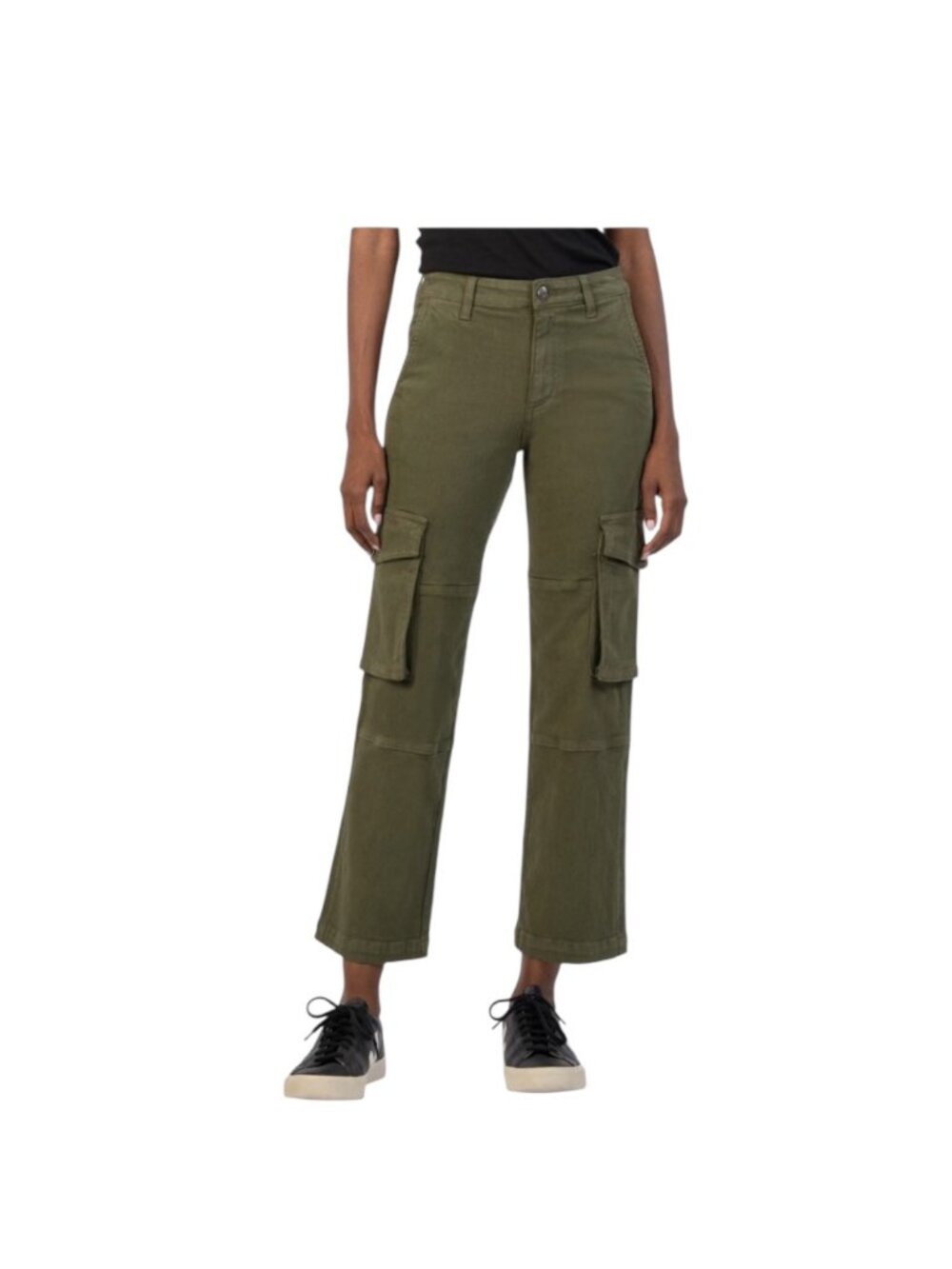 Kut From The Kloth Olive Green Pattie Cargo Pants